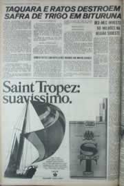 Página do jornal Correio do Ceará de dezembro de 1973