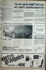 Página do jornal Correio do Ceará de dezembro de 1973