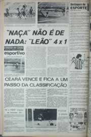 Página do jornal Correio do Ceará de dezembro de 1973