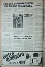 Página do jornal Correio do Ceará de dezembro de 1973