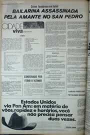 Página do jornal Correio do Ceará de dezembro de 1973