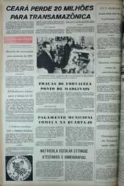 Página do jornal Correio do Ceará de dezembro de 1973