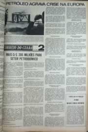 Página do jornal Correio do Ceará de dezembro de 1973