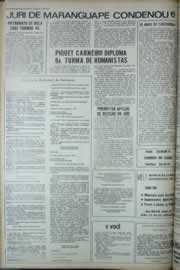 Página do jornal Correio do Ceará de dezembro de 1973