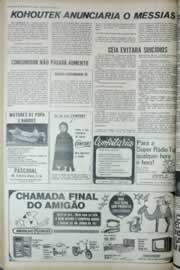 Página do jornal Correio do Ceará de dezembro de 1973