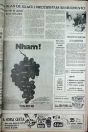 Página do jornal Correio do Ceará de dezembro de 1973