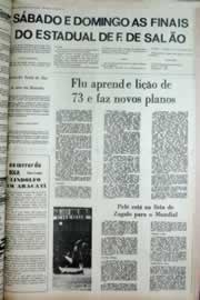 Página do jornal Correio do Ceará de dezembro de 1973