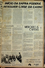 Página do jornal Correio do Ceará de janeiro de 1974