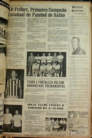 Página do jornal Correio do Ceará de janeiro de 1974