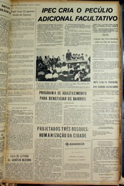 Página do jornal Correio do Ceará de janeiro de 1974