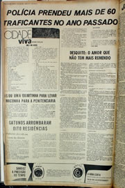Página do jornal Correio do Ceará de janeiro de 1974