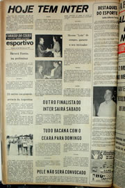 Página do jornal Correio do Ceará de janeiro de 1974