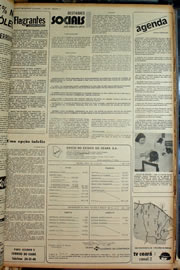Página do jornal Correio do Ceará de janeiro de 1974
