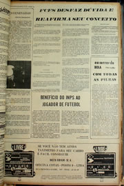 Página do jornal Correio do Ceará de janeiro de 1974