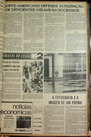 Página do jornal Correio do Ceará de janeiro de 1974