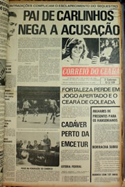 Página do jornal Correio do Ceará de janeiro de 1974
