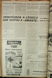 Página do jornal Correio do Ceará de janeiro de 1974