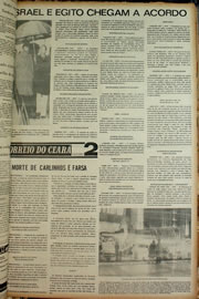 Página do jornal Correio do Ceará de janeiro de 1974