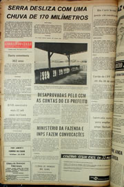 Página do jornal Correio do Ceará de janeiro de 1974