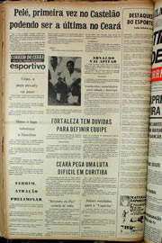 Página do jornal Correio do Ceará de janeiro de 1974