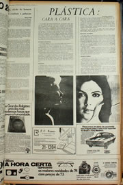 Página do jornal Correio do Ceará de janeiro de 1974