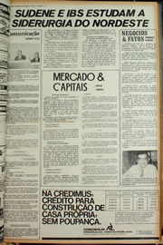 Página do jornal Correio do Ceará de janeiro de 1974