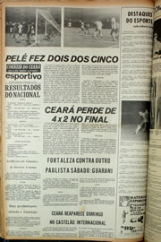 Página do jornal Correio do Ceará de janeiro de 1974