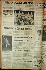 Página do jornal Correio do Ceará de janeiro de 1974