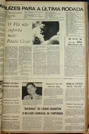 Página do jornal Correio do Ceará de fevereiro de 1974