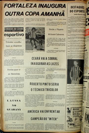 Página do jornal Correio do Ceará de fevereiro de 1974