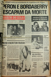 Página do jornal Correio do Ceará de fevereiro de 1974