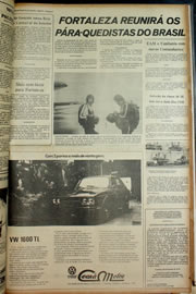 Página do jornal Correio do Ceará de fevereiro de 1974