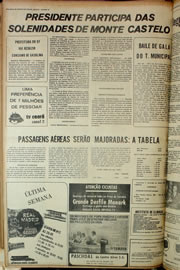 Página do jornal Correio do Ceará de fevereiro de 1974