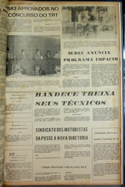 Página do jornal Correio do Ceará de fevereiro de 1974