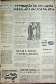 Página do jornal Correio do Ceará de março de 1974