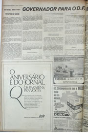 Página do jornal Correio do Ceará de março de 1974