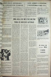 Página do jornal Correio do Ceará de março de 1974
