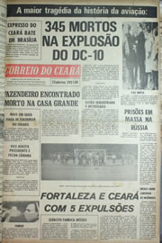 Página do jornal Correio do Ceará de março de 1974