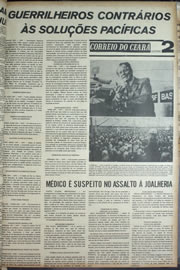 Página do jornal Correio do Ceará de março de 1974