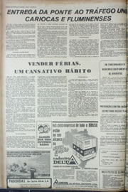 Página do jornal Correio do Ceará de março de 1974