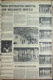 Página do jornal Correio do Ceará de março de 1974