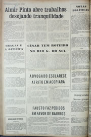Página do jornal Correio do Ceará de março de 1974