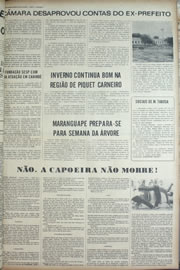 Página do jornal Correio do Ceará de março de 1974