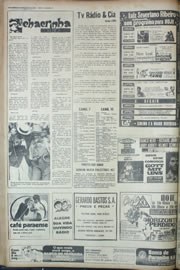Página do jornal Correio do Ceará de março de 1974