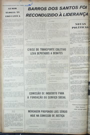 Página do jornal Correio do Ceará de março de 1974