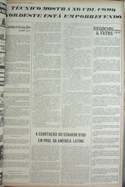 Página do jornal Correio do Ceará de março de 1974