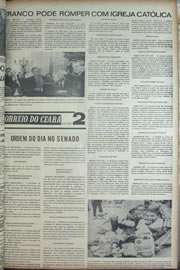 Página do jornal Correio do Ceará de março de 1974