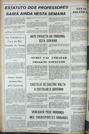 Página do jornal Correio do Ceará de março de 1974