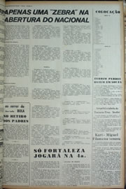 Página do jornal Correio do Ceará de março de 1974