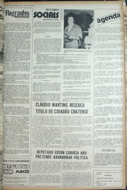 Página do jornal Correio do Ceará de março de 1974